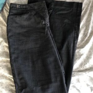 Dart gray/navy colored dress pants.